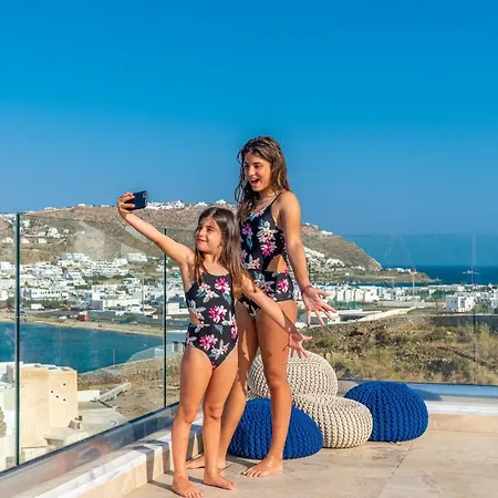 Corfos Blue Mykonos Апартаменты Орнос